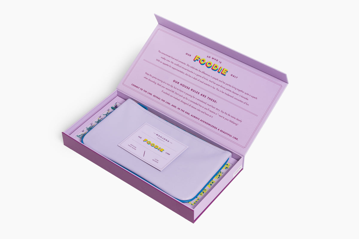The Foodie Line: Lilac Mahjong Tiles