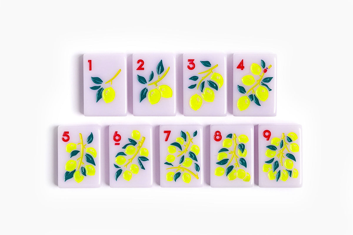 The Foodie Line: Lilac Mahjong Tiles