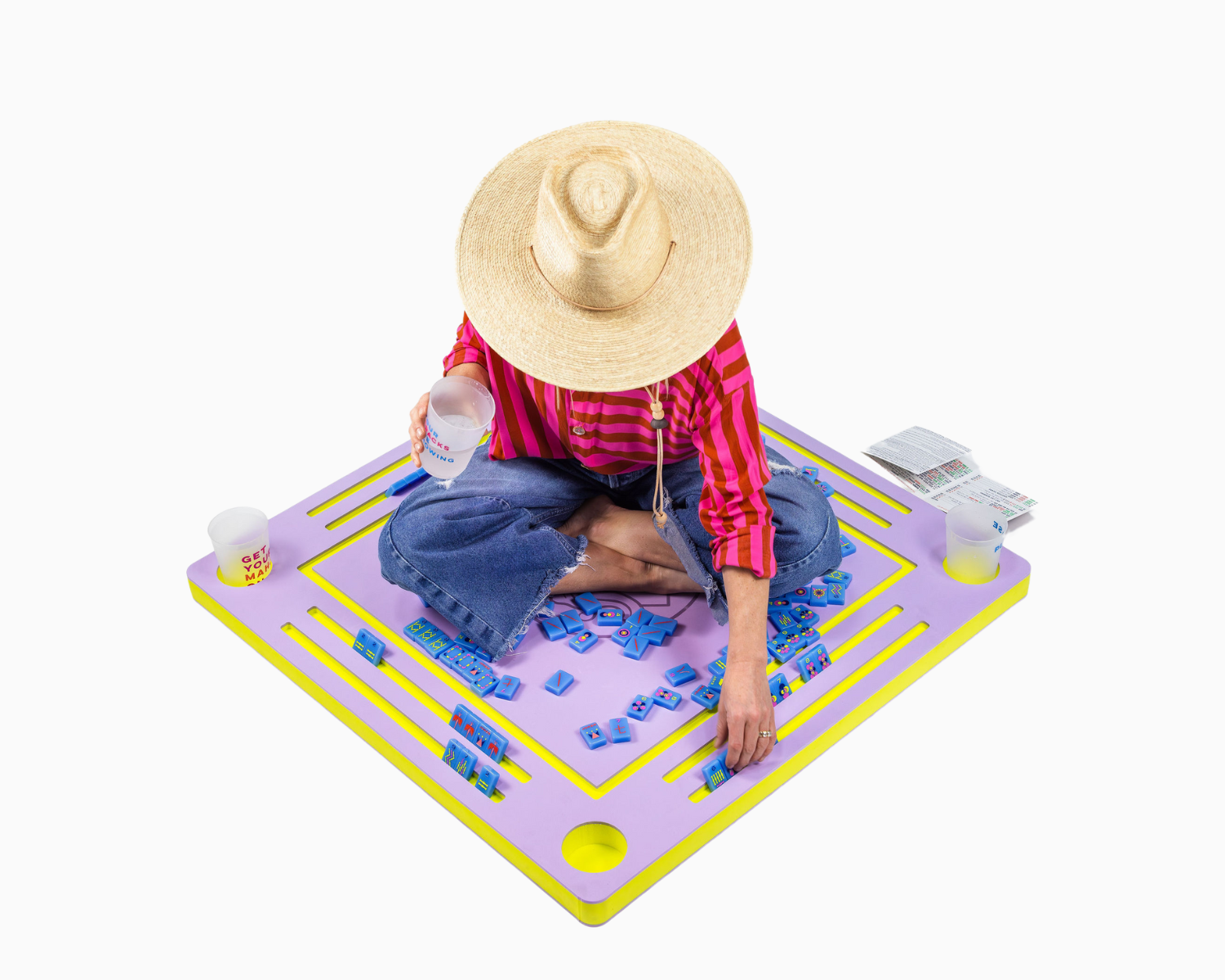 Floating Sign Game AquaMahj Floating Game Table: Lilac– The Mahjong Line