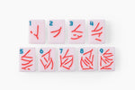 The Lucky Line: Shell Pink Mahjong Tiles