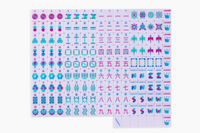 The Minimal Line: Lilac Mahjong Tiles