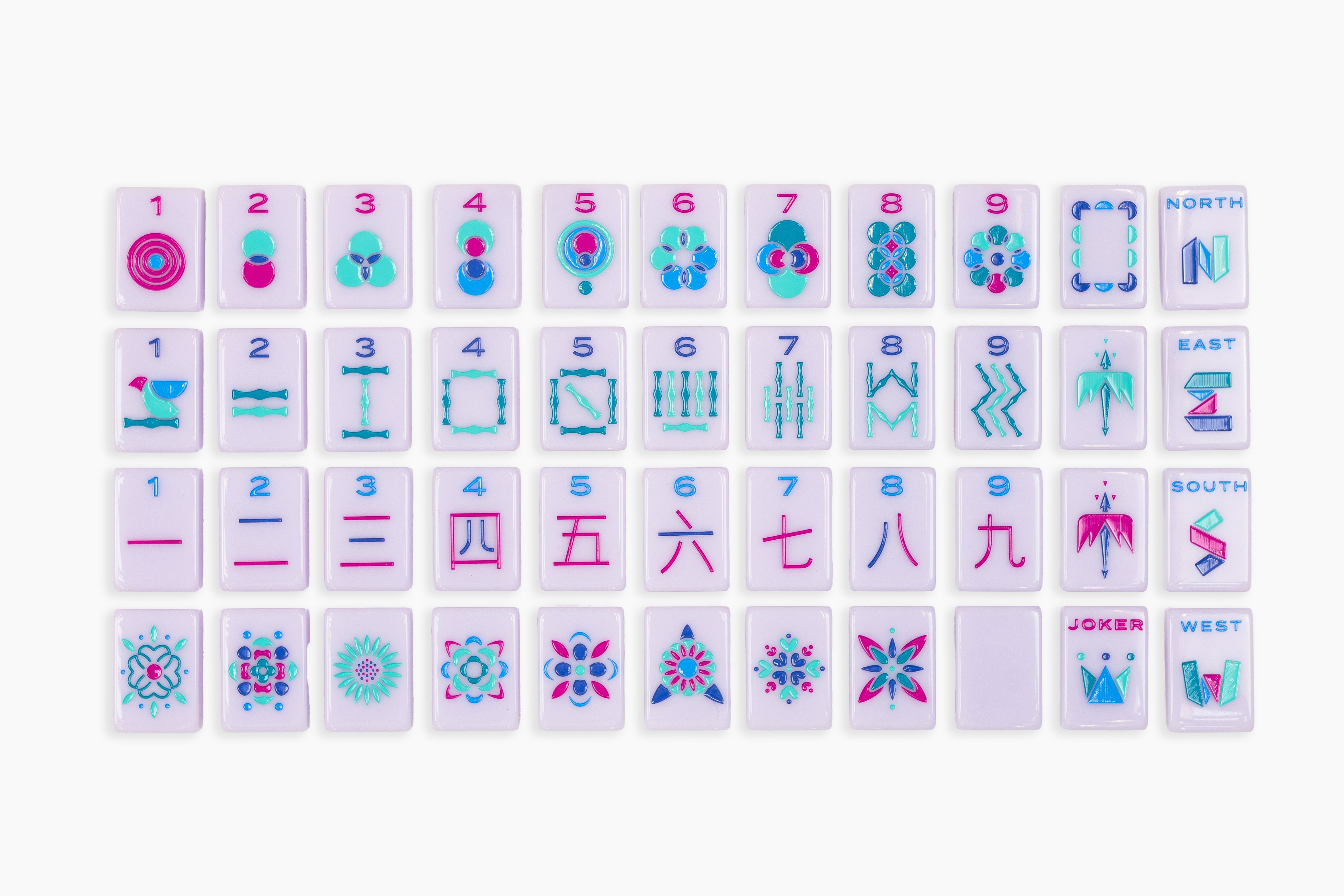 The Minimal Line - Mahjong Tile Set - Lilac Release