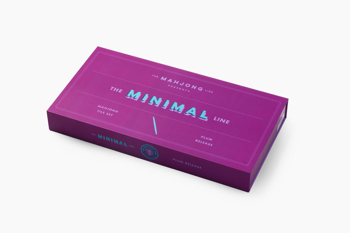 The Minimal Line: Plum Mahjong Tiles