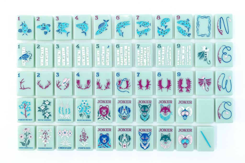 The Botanical Line - Mahjong Tile Set - Newport Release – The Mahjong Line