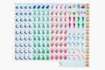 The Ocean Line: Barely Blue Mahjong Tiles