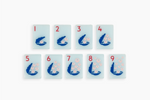 The Ocean Line: Barely Blue Mahjong Tiles