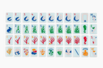 The Ocean Line: Barely Blue Mahjong Tiles