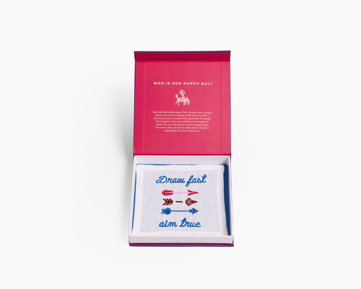 Ranch Line - Linen Cocktail Napkins