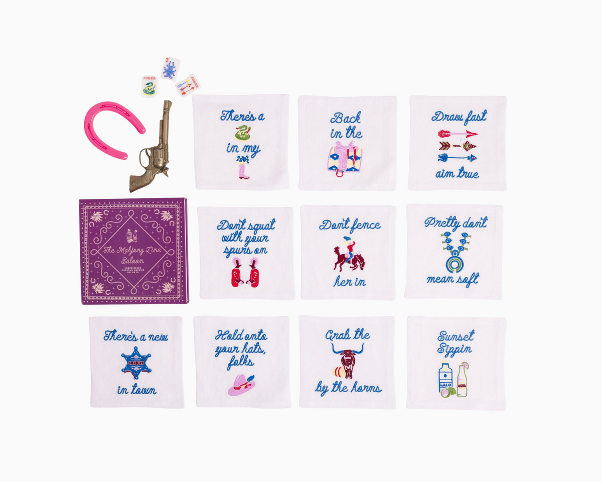 Ranch Line - Linen Cocktail Napkins