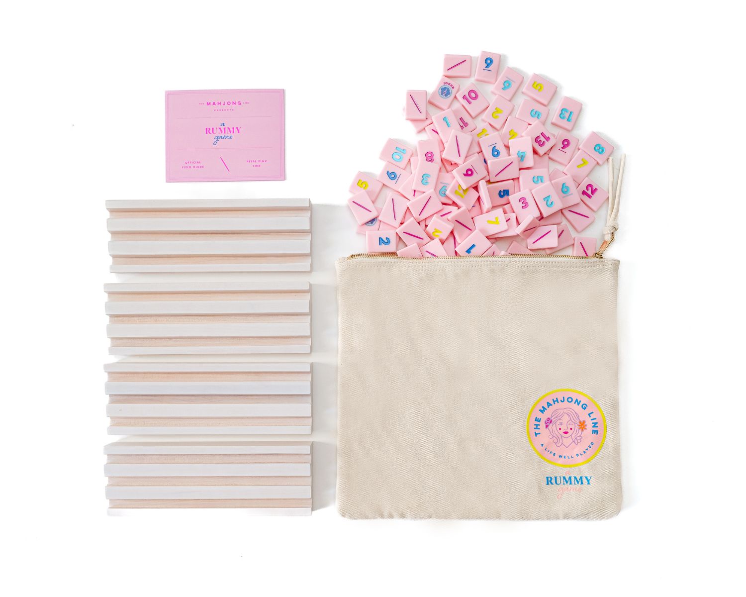Pink Rummikub Rummy Tile Set: Petal Pink– The Mahjong Line