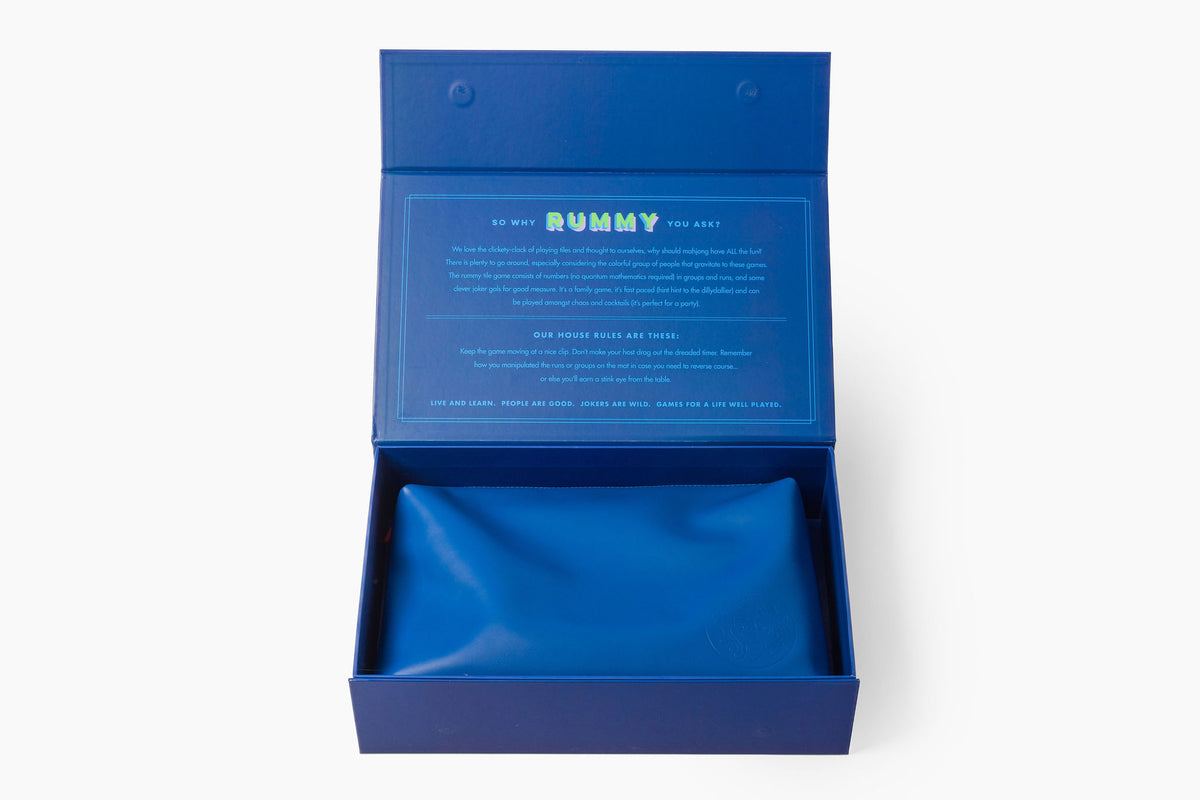 Rummy Tile Set: Admiral Blue