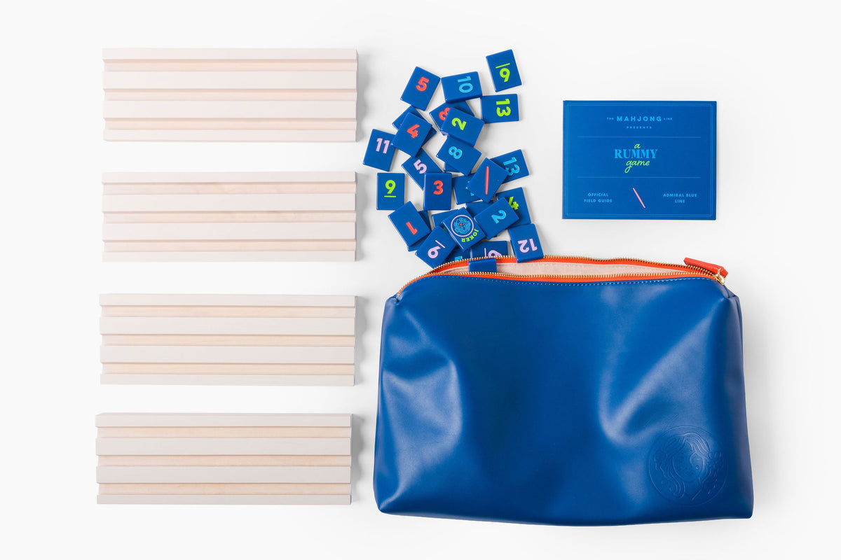 Rummy Tile Set: Admiral Blue