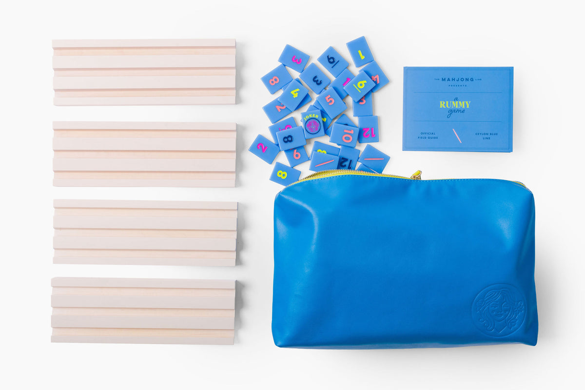 Rummy Tile Set: Ceylon Blue
