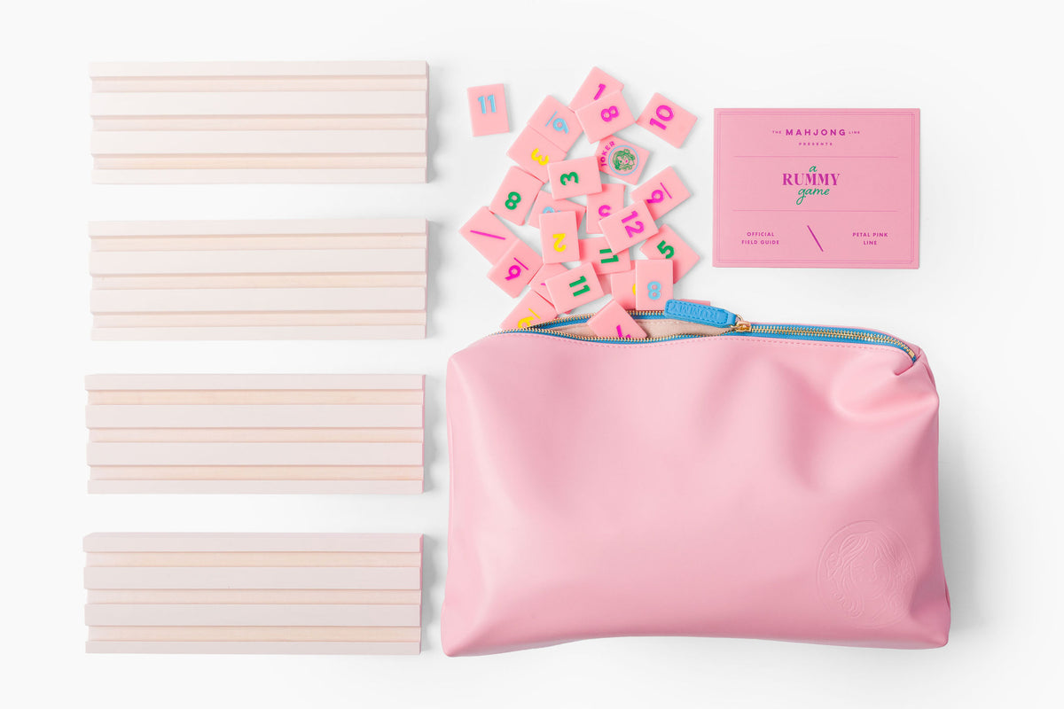 Rummy Tile Set: Petal Pink