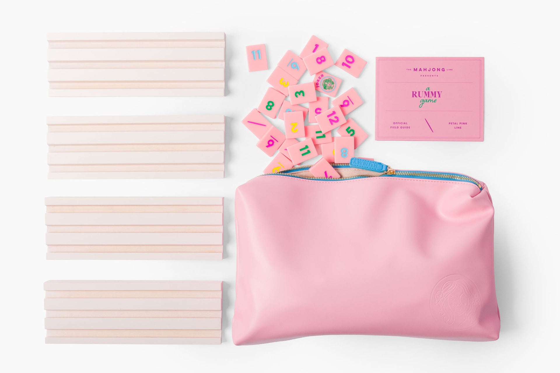Rummy Tile Set: Petal Pink