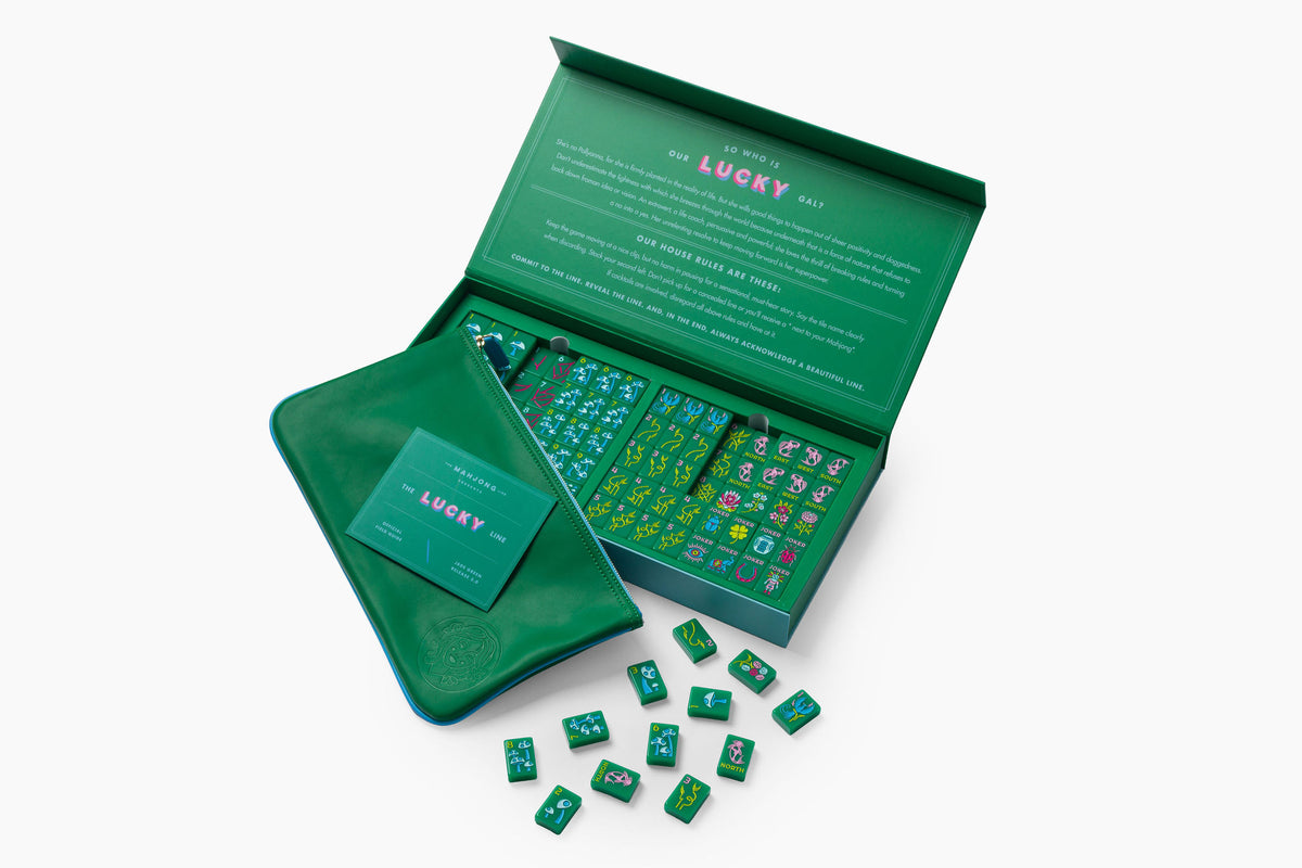 The Lucky Line: Jade Green 2.0 Mahjong Tiles