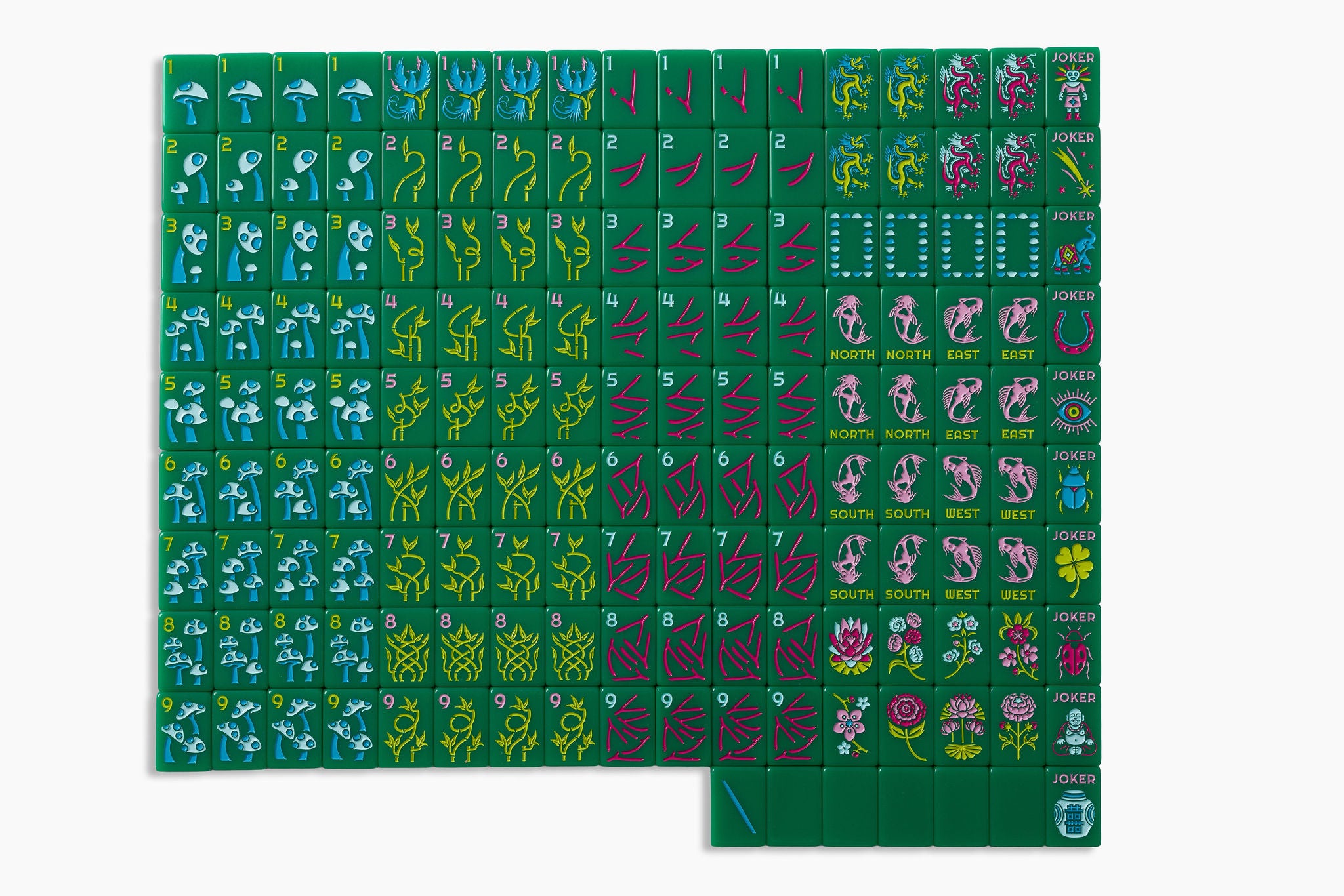 Mahjong Luck The Lucky Line - American Mahjong Tile Set - Jade Green 2.0 Release ...