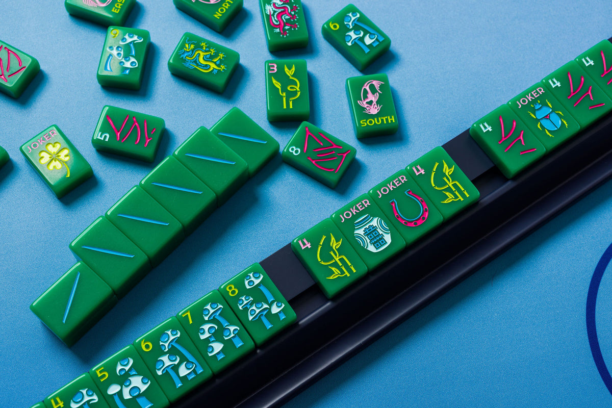 The Lucky Line: Jade Green 2.0 Mahjong Tiles