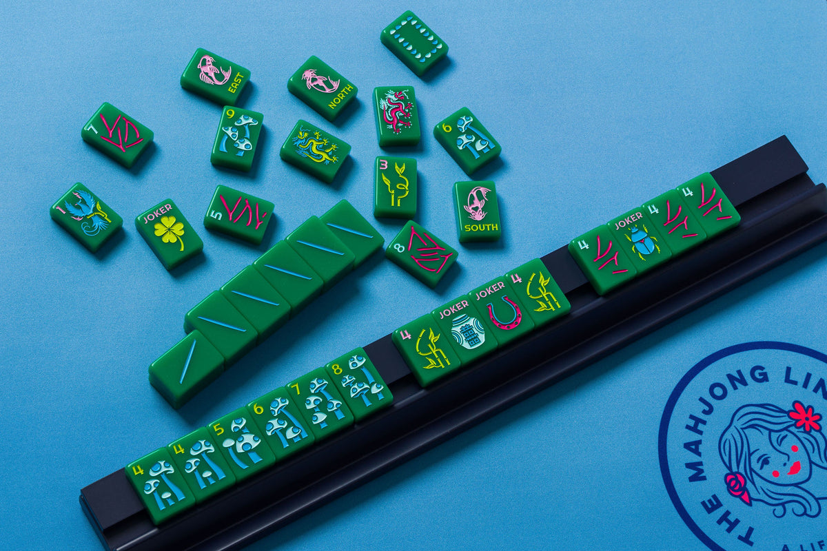 The Lucky Line: Jade Green 2.0 Mahjong Tiles