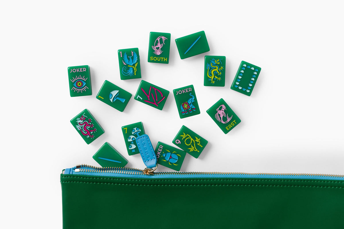 The Lucky Line: Jade Green 2.0 Mahjong Tiles