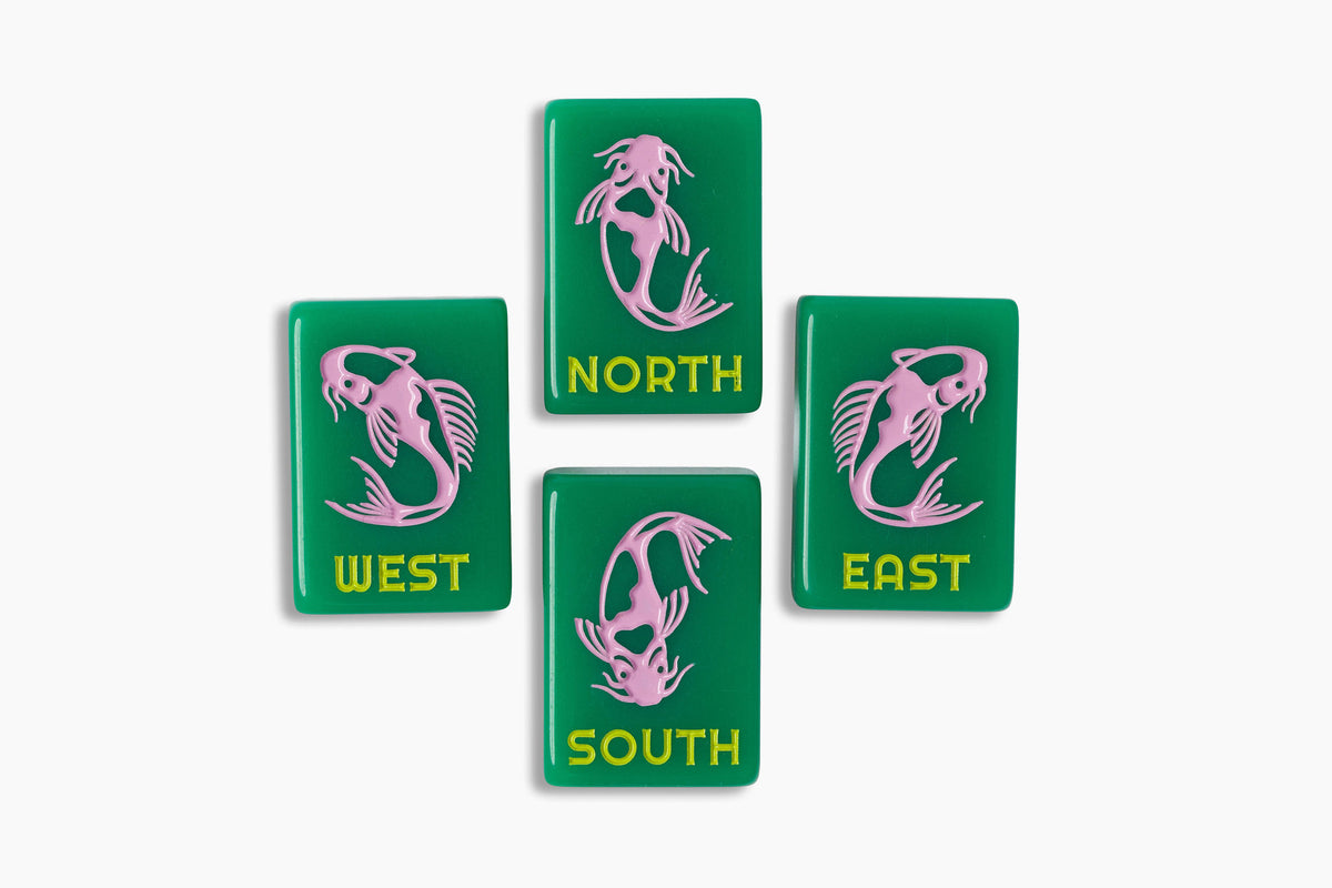 The Lucky Line: Jade Green 2.0 Mahjong Tiles