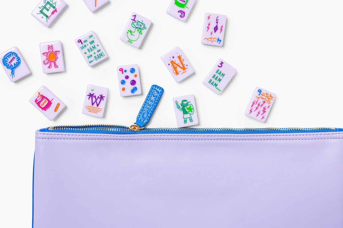 The Cheeky Line: Lilac Mahjong Tiles