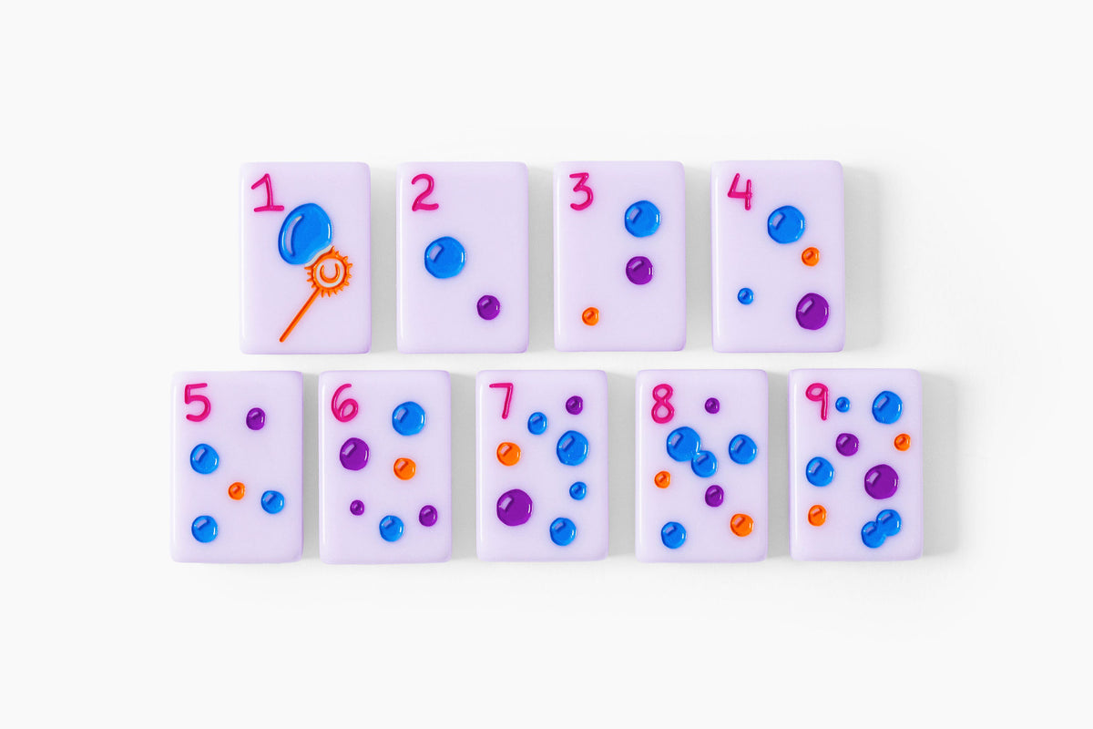 The Cheeky Line: Lilac Mahjong Tiles