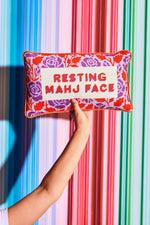 TML x Furbish Studio Pillow - Resting Mahj Face