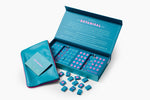 The Botanical Line: Deep Teal Mahjong Tiles