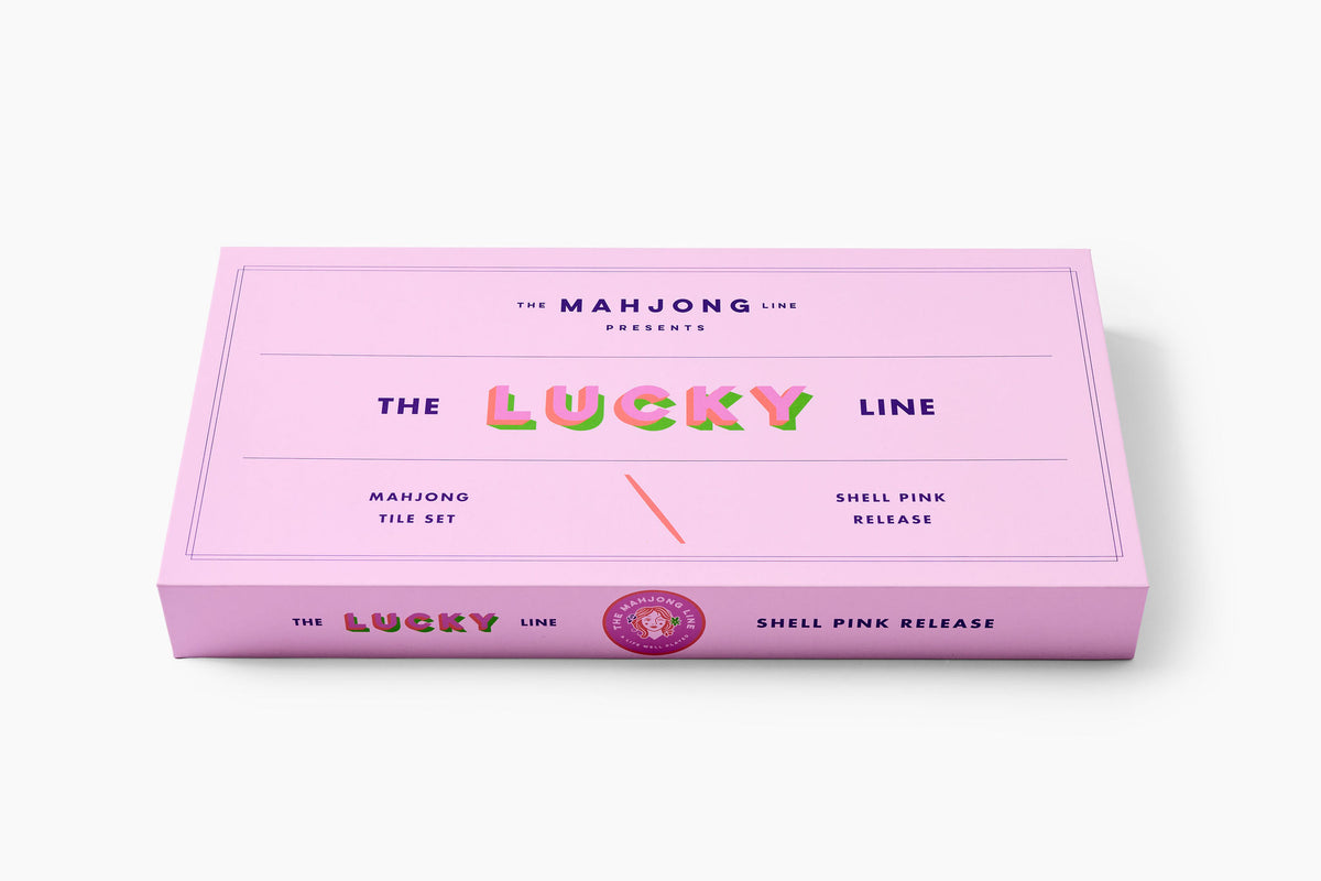 The Lucky Line: Shell Pink Mahjong Tiles