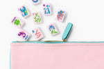 The Lucky Line: Shell Pink Mahjong Tiles
