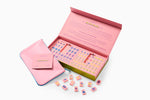 The Minimal Line: Petal Pink Mahjong Tiles