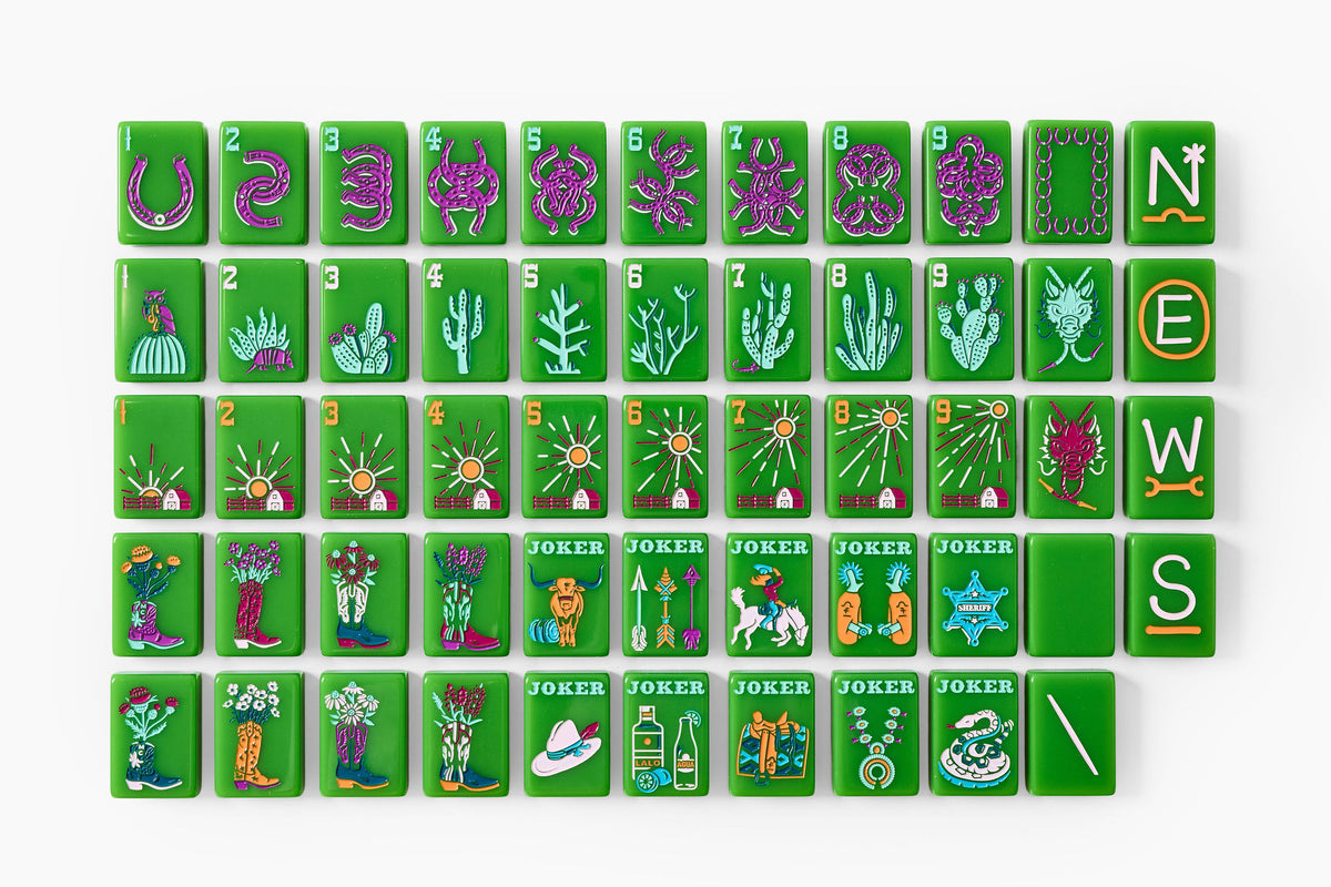 The Ranch Line: Avocado Green Ranch Mahjong Tiles