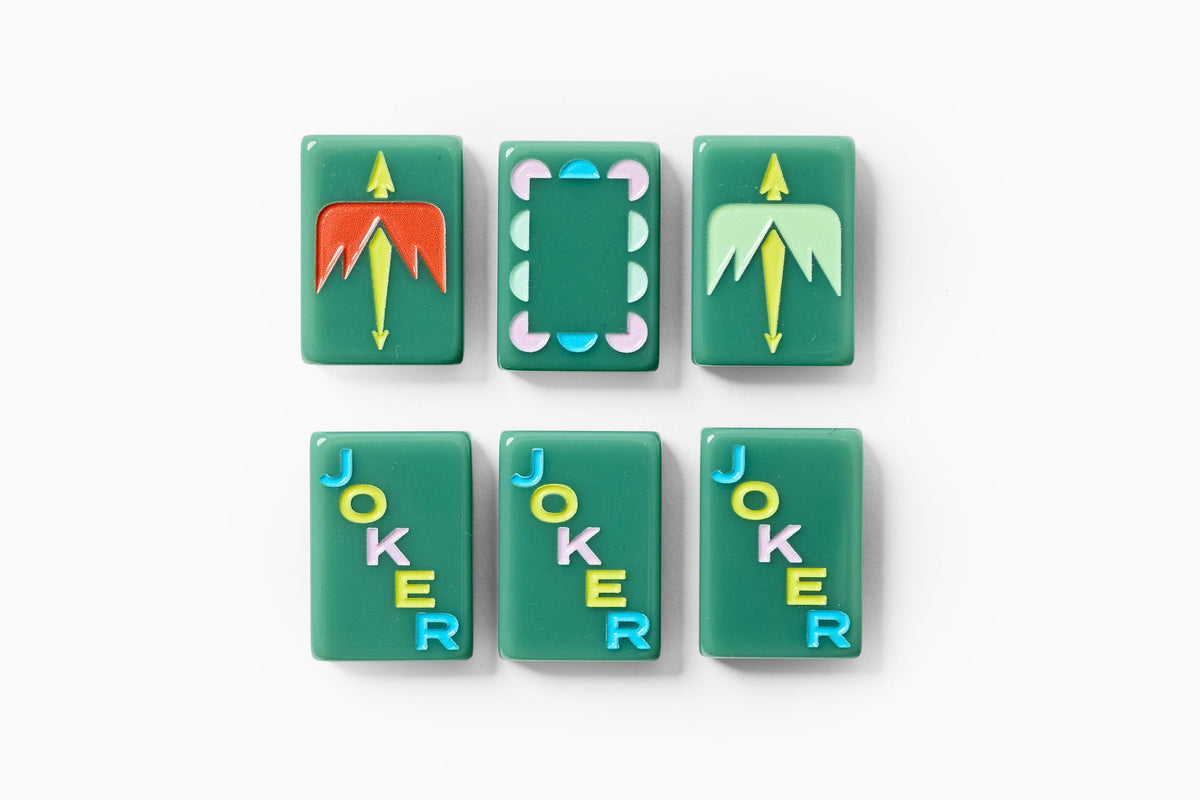 Travel Mahjong Set: Dusty Green