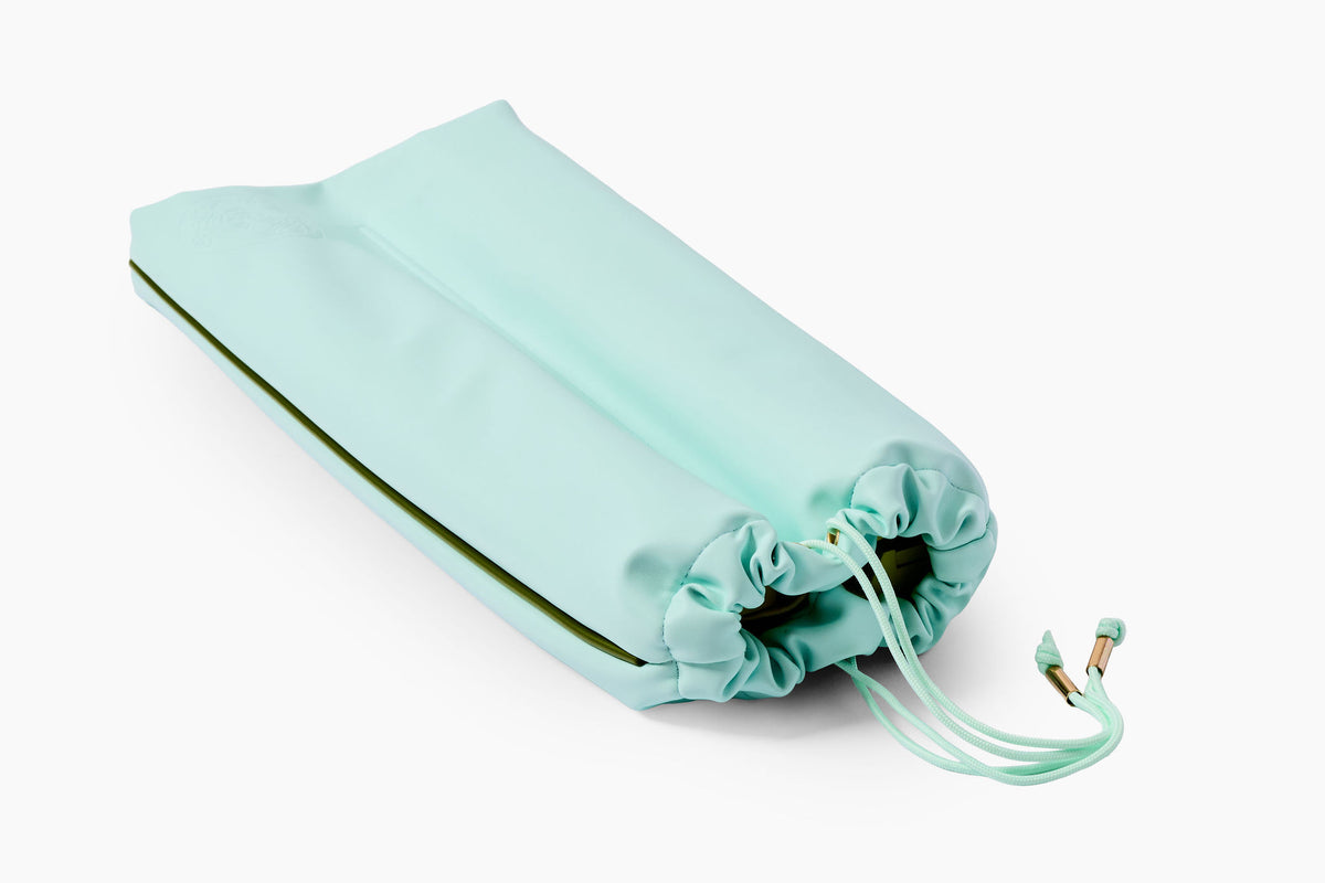 Vegan Leather Drawstring Mahjong Rack Bag