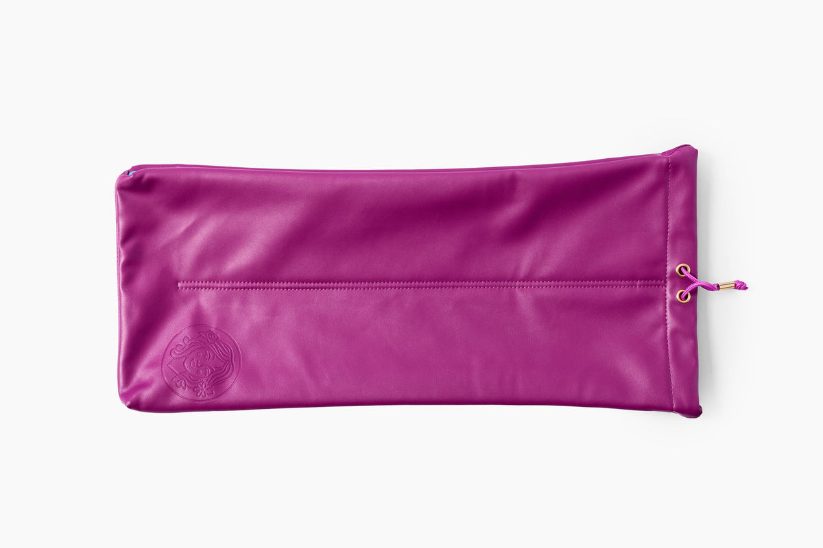 Vegan Leather Drawstring Mahjong Rack Bag