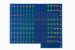 The Minimal Line: Admiral Blue Mahjong Tiles