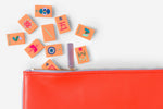 The Minimal Line: Barney Orange Mahjong Tiles