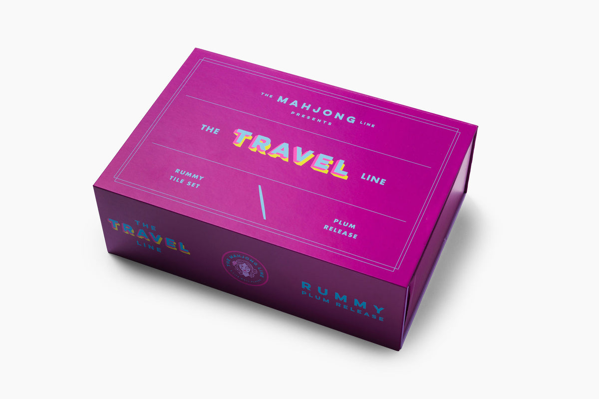 Travel Rummy Set: Plum