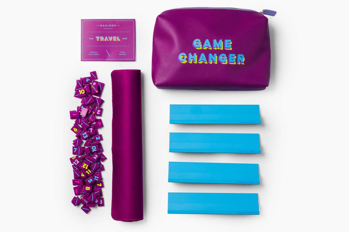 Travel Rummy Set: Plum