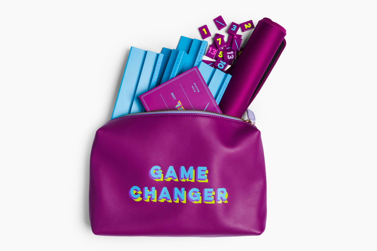 Travel Rummy Set: Plum
