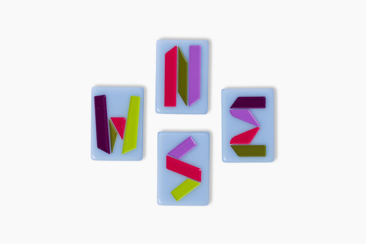 Travel Mahjong Set: Cornflower Blue