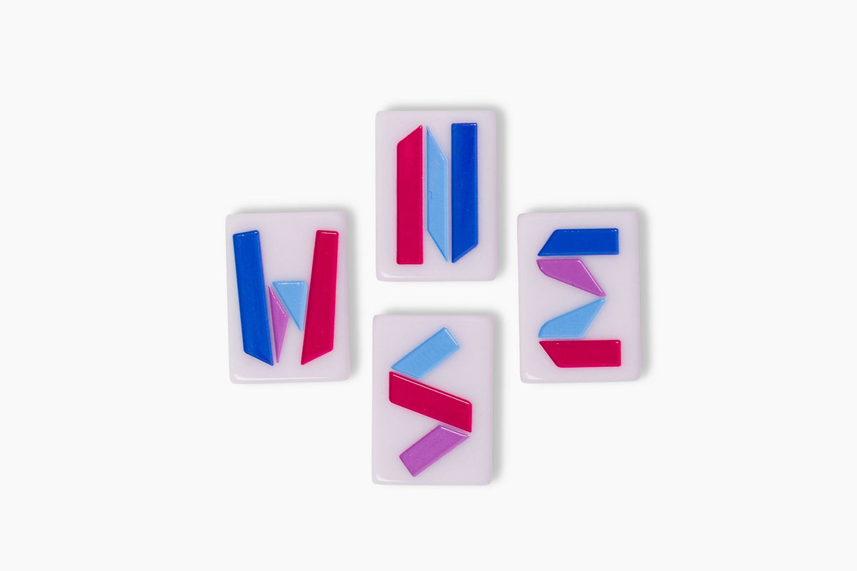 Travel Mahjong Set: Paris Pink