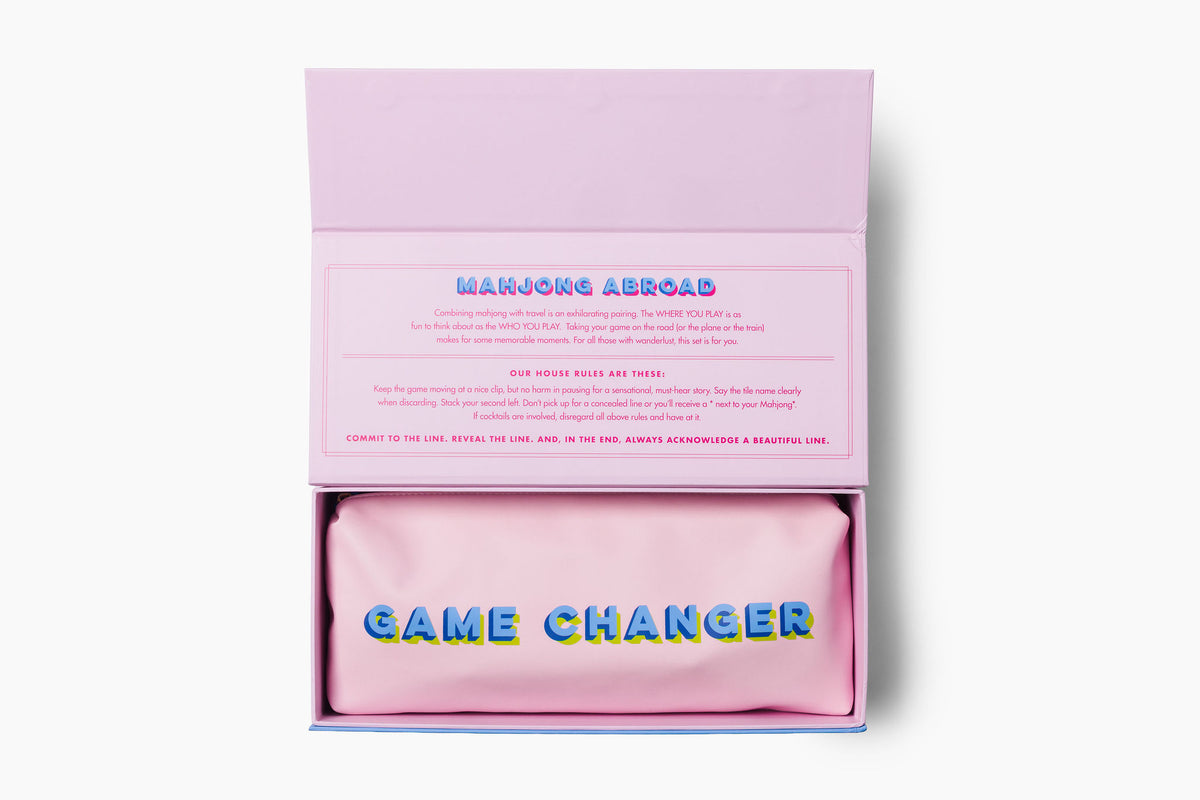 Travel Mahjong Set: Paris Pink