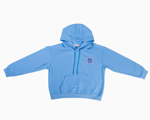 Blue hoodie sweater shop