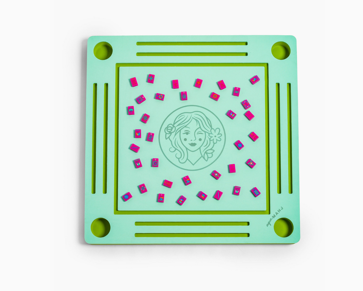 AquaMahj Floating Game Table: Green