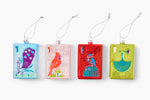 Christmas Ornament - Bird Bams: Pack of 4