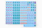 The Mountain Line: Sky Blue Mahjong Tiles