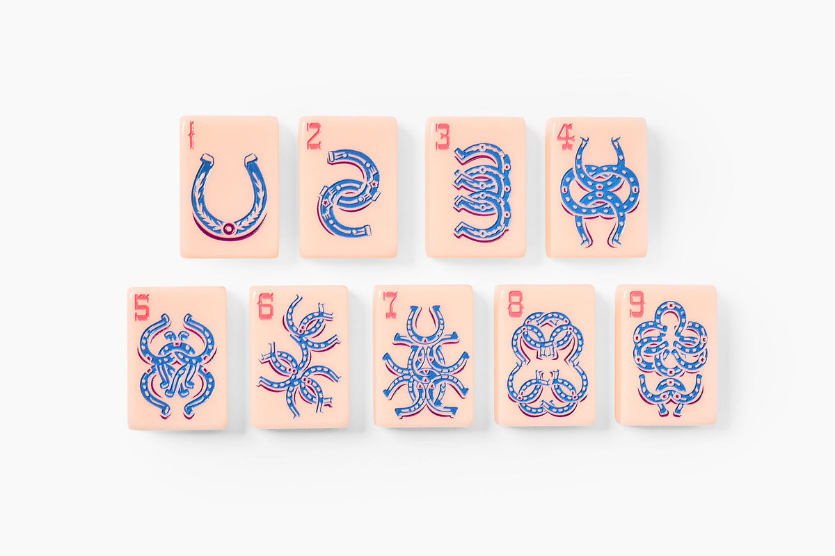 The Ranch Line: Dusty Rose Mahjong Tiles