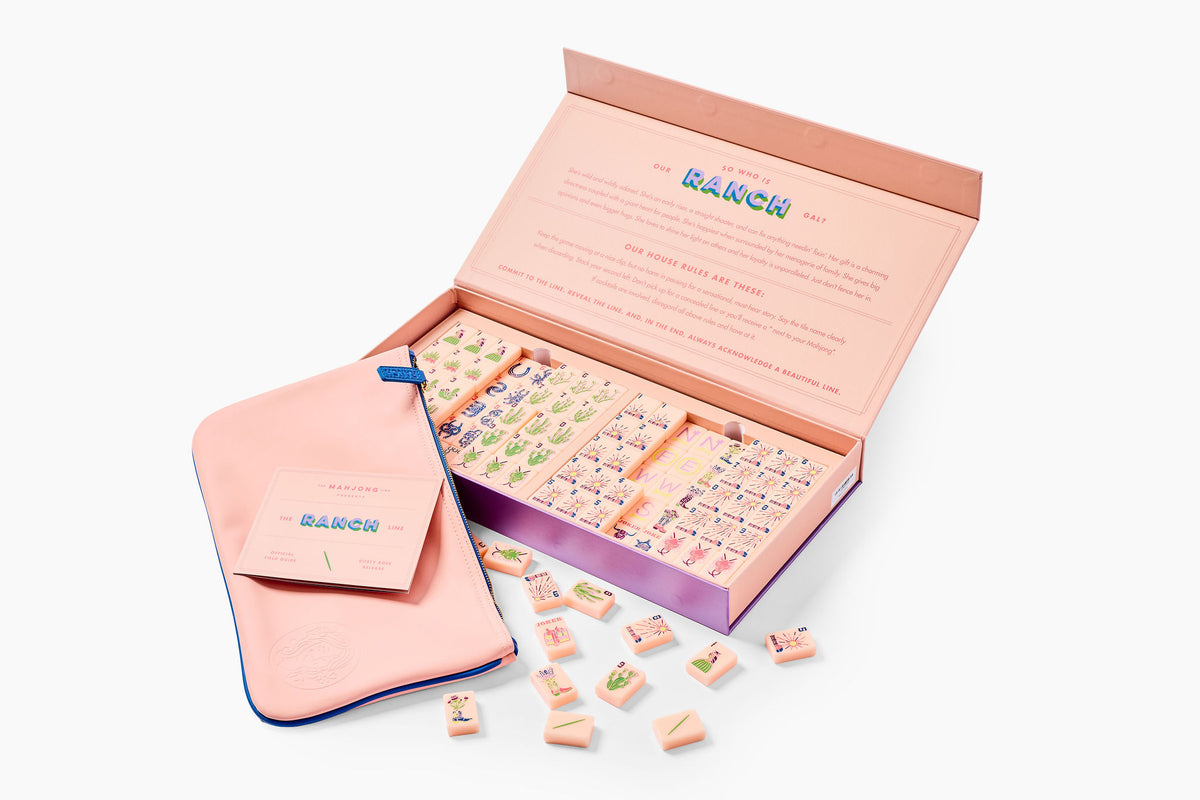 The Ranch Line: Dusty Rose Mahjong Tiles